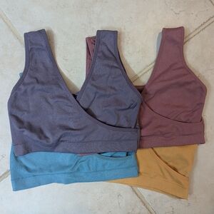 Sports Bras in Yellow and Blue